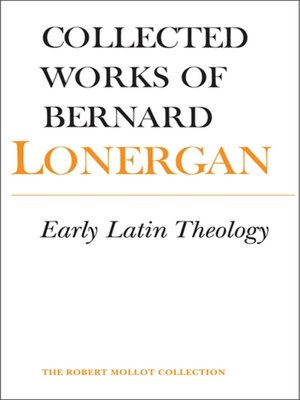 cover image of Early Latin Theology